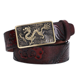 Ceinture Dragon<br> Cuir Épaisse - Dragon-chinois