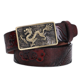 Ceinture Dragon<br> Cuir Épaisse - Dragon-chinois