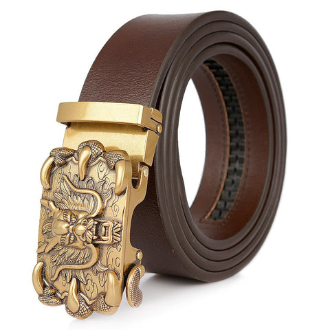 Ceinture Dragon<br> Cuir Exotique - Dragon-chinois