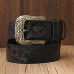 Ceinture Dragon<br> Cuir Gravée - Dragon-chinois