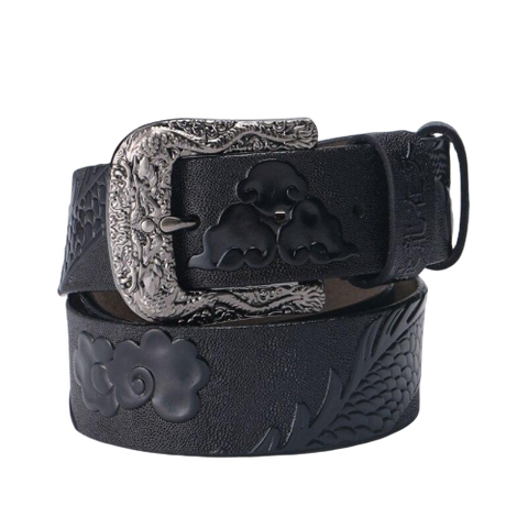 Ceinture dragon<br> Cuir de Qualité pour Homme - Dragon-chinois