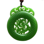 Collier Dragon<br> Jade Porte Bonheur - Dragon-chinois