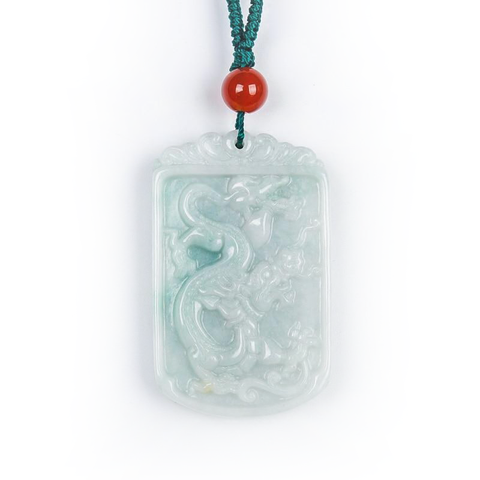 Collier Dragon<br> Jade Impériale - Dragon-chinois