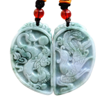 Collier Dragon<br> Jade Véritable - Dragon-chinois