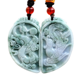 Collier Dragon<br> Jade Véritable - Dragon-chinois