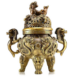 Brûle Parfum<br> Cire - Dragon-chinois
