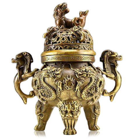 Brûle Parfum<br> Cire - Dragon-chinois