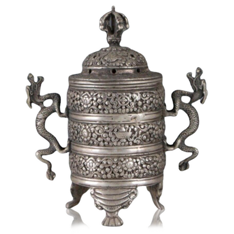 Brûle Parfum<br> Vase Tibétain - Dragon-chinois