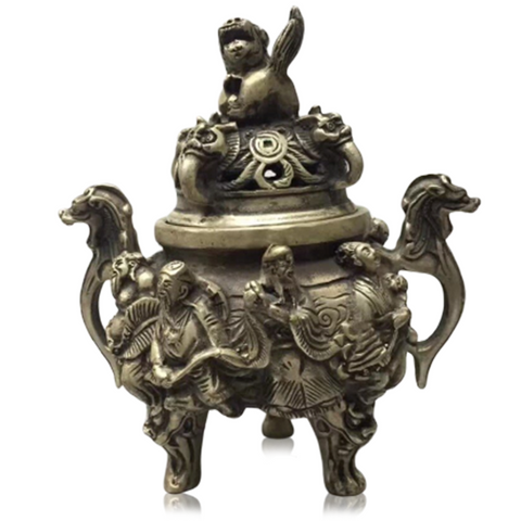 Brûle Parfum<br> Japonais en Bronze - Dragon-chinois