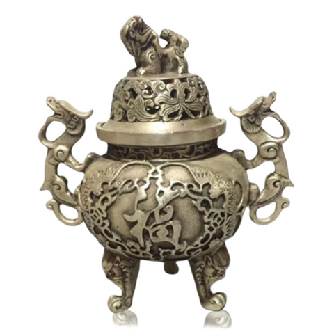 Brûle Parfum<br> Asiatique Ancien - Dragon-chinois