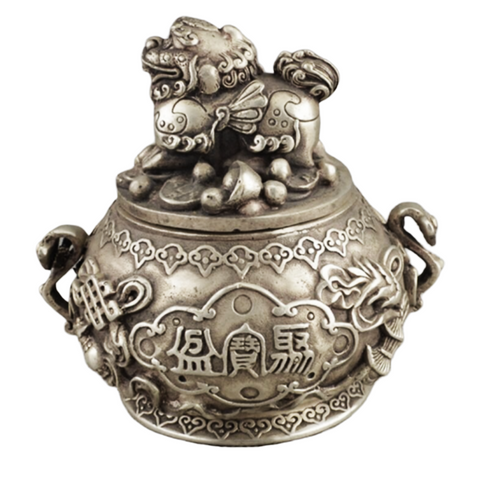 Brûle Parfum<br> Galet - Dragon-chinois