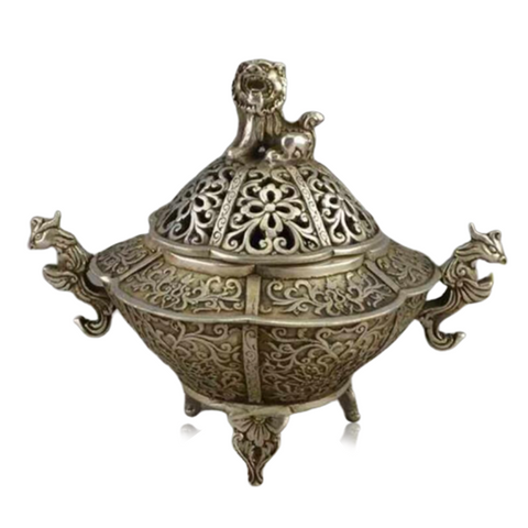 Brûle Parfum<br> Original en Métal - Dragon-chinois