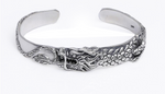 Bracelet Dragon <br> Jonc Massif "Argent" - Dragon-chinois