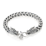 Bracelet Dragon<br> Maille de Serpent "Argent" - Dragon-chinois
