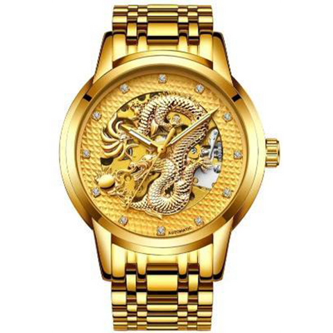 Montre dragon<br> Mécanique Homme - Dragon-chinois