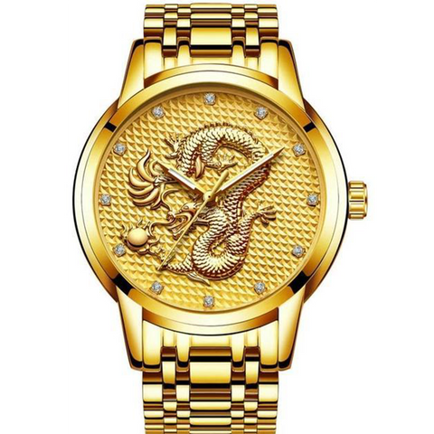 Montre dragon<br> Mécanique de Luxe - Dragon-chinois