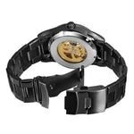 Montre Dragon<br> Bracelet Acier Noir - Dragon-chinois