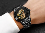 Montre dragon<br> Mécanique pour Homme - Dragon-chinois