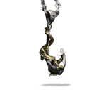 Pendentif Dragon <br> Hameçon Or - Dragon-chinois
