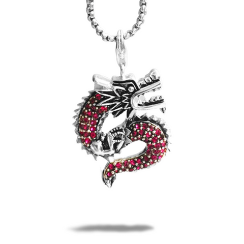 Pendentif Dragon <br> Femme - Dragon-chinois