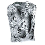Tatouage Éphémère<br> Carpe Koi "Dos" - Dragon-chinois