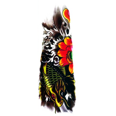 Tatouage Éphémère<br> Carpe de Yakuza - Dragon-chinois