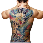 Tatouage Éphémère<br> Dragon Chinois  "Dos" - Dragon-chinois