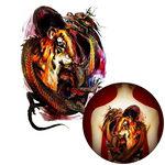 Tatouage Éphémère<br> Dragon Tigre "Dos" - Dragon-chinois
