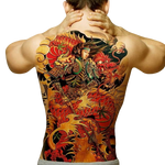 Tatouage Éphémère<br> Dragon Asiatique "Dos" - Dragon-chinois