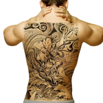 Tatouage Éphémère<br> Dragon Chinois "Dos" - Dragon-chinois