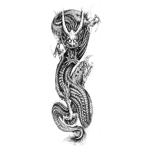 Tatouage Éphémère<br> Dragon Chinois Epaule - Dragon-chinois