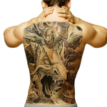 Tatouage Éphémère<br> Dragon Dos Complet "Dos" - Dragon-chinois