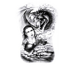 Tatouage Éphémère<br> Dragon "Dos" - Dragon-chinois