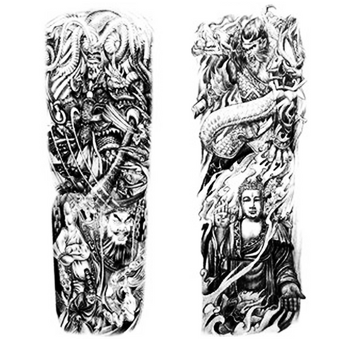 Tatouage Éphémère<br> Dragon Épaule Femme - Dragon-chinois