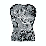 Tatouage Éphémère<br> Dragon Femme "Dos" - Dragon-chinois
