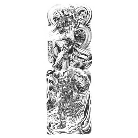 Tatouage Éphémère<br> Dragon Japonais Bras - Dragon-chinois