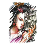 Tatouage Éphémère<br> Masque Geisha "Dos" - Dragon-chinois