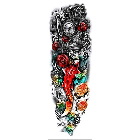 Tatouage Éphémère<br> Japonais Bras Homme - Dragon-chinois