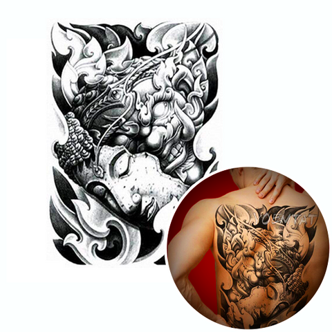 Tatouage Éphémère<br> Démon japonais Oni "Dos" - Dragon-chinois