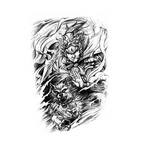 Tatouage Éphémère<br> Yakuza Traditionnel "Dos" - Dragon-chinois
