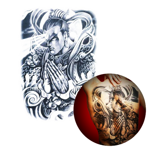 Tatouage Éphémère<br> Japonais "Dos" - Dragon-chinois