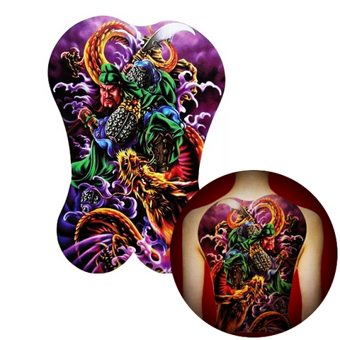 Tatouage Éphémère<br> Japonais Femme "Dos" - Dragon-chinois