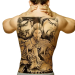 Tatouage Éphémère<br> Japonais Homme "Dos" - Dragon-chinois