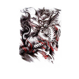 Tatouage Éphémère<br> Japonais Lion "Dos" - Dragon-chinois