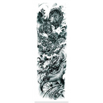 Tatouage Éphémère<br> Japonais  Noir et Blanc - Dragon-chinois
