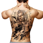 Tatouage Éphémère<br>  Japonais Paris "Dos" - Dragon-chinois