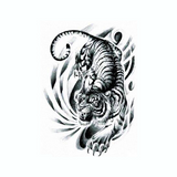 Tatouage Éphémère<br> Japonais Tigre "Dos" - Dragon-chinois