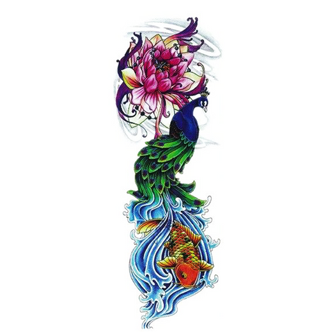Tatouage Éphémère<br> Japonais Vague - Dragon-chinois