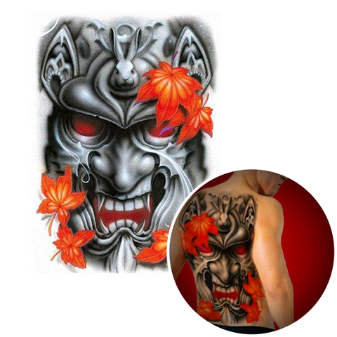 Tatouage Éphémère<br> Démon Yakuza "Dos" - Dragon-chinois