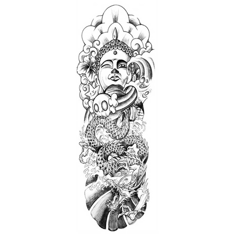 Tatouage Éphémère<br> Yakuza Femme - Dragon-chinois